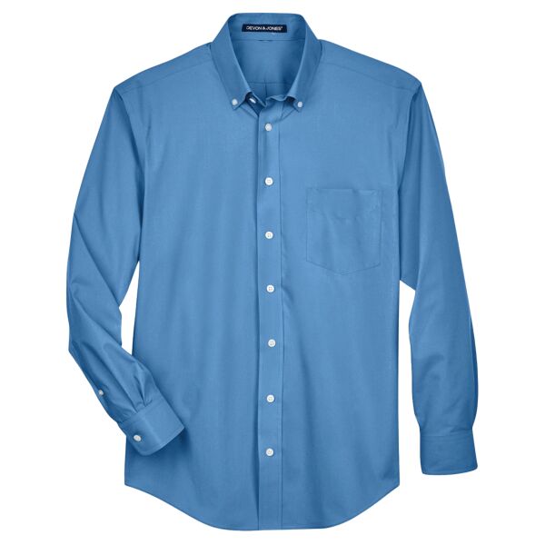 Men's Tall Crown Collection® Broadcloth Woven Dress Shirt Thumbnail