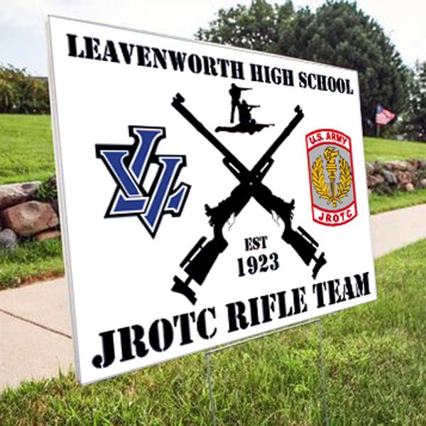 Rifle Team Yard Sign Thumbnail