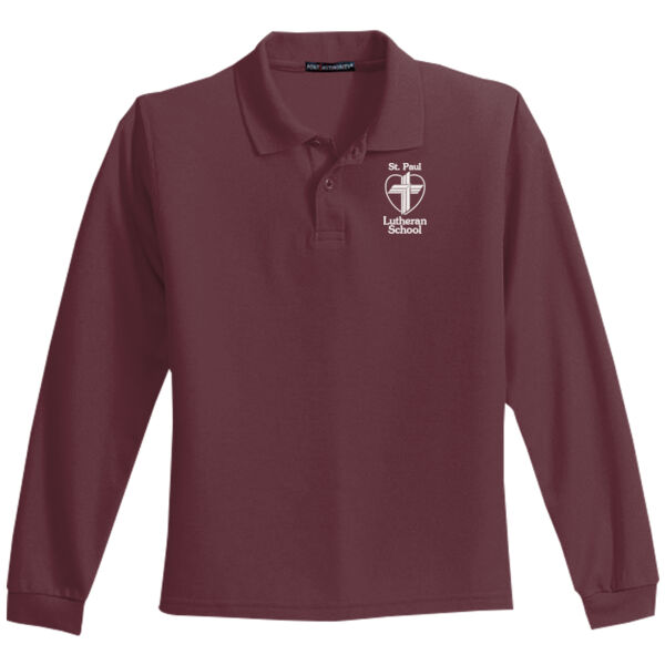 Uniform - Youth Long Sleeve Silk Touch Polo Thumbnail