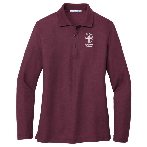 Uniform - Women's Silk Touch Long Sleeve Polo Thumbnail