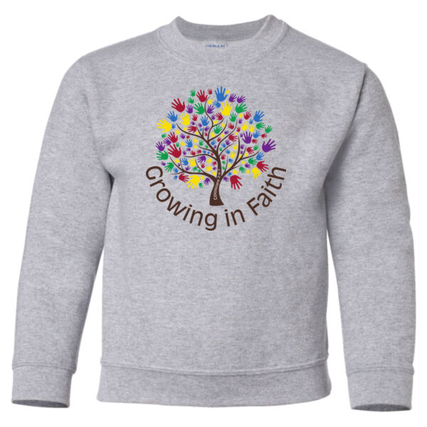 Growing In Faith - Heavy Blend™ Youth Sweatshirt Thumbnail