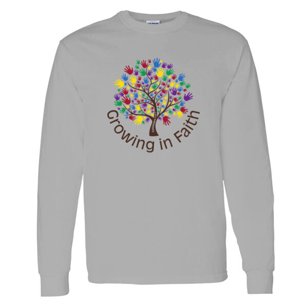 Growing In Faith - Heavy Cotton™ Long Sleeve T-Shirt Thumbnail