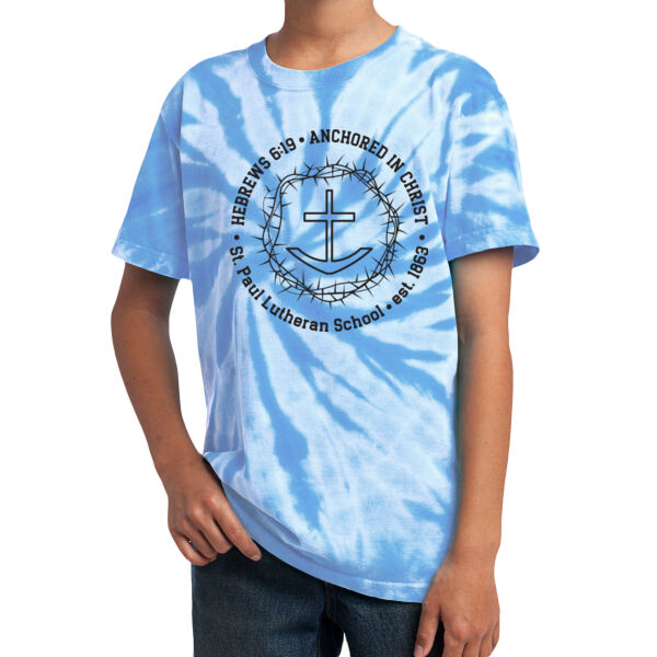 Anchored in Christ - Youth Tie Dye Tee Thumbnail