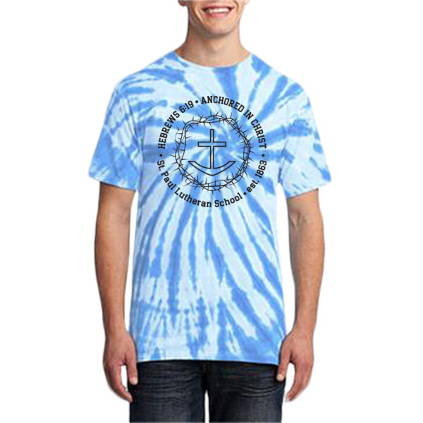 Anchored in Christ - Tie Dye Tee Thumbnail