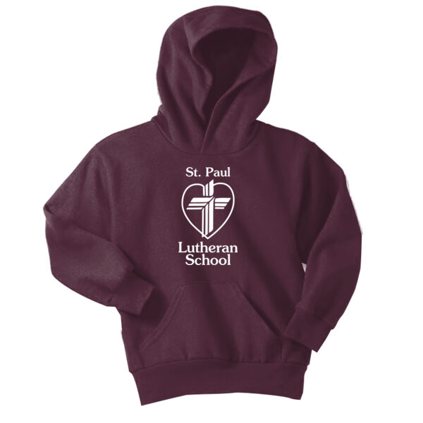 St. Paul Logo - Youth Core Fleece Pullover Hooded Sweatshirt Thumbnail