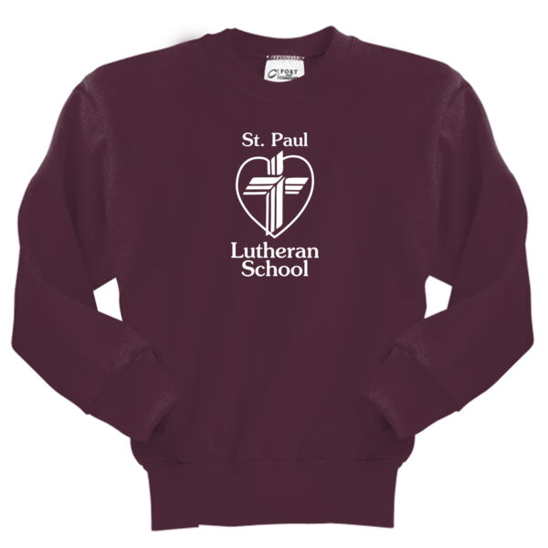 St. Paul Logo - Youth Core Fleece Crewneck Sweatshirt Thumbnail