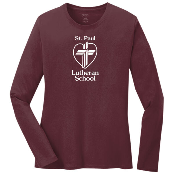 St. Paul Logo - Women's Long Sleeve Core Cotton Tee Thumbnail